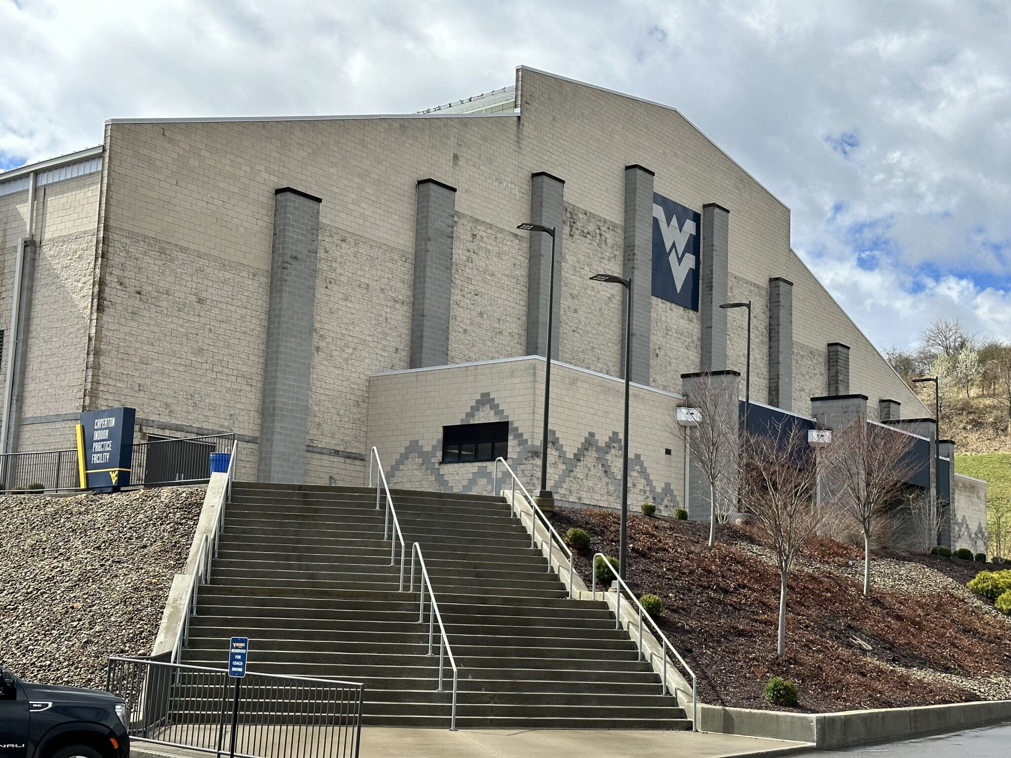WVU Football Practice Facility stock