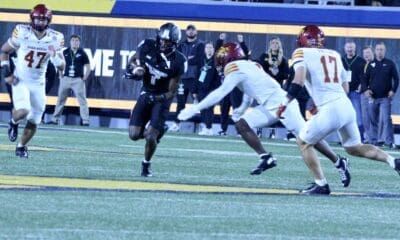 WVU Football RB Jahiem White running against Iowa State