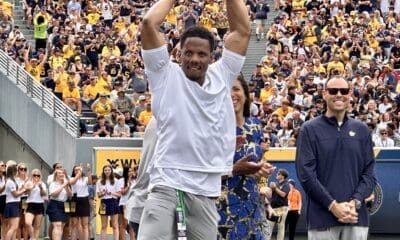 Rasheed Marshall honored after being inducted into WVU Sports Hall of Fame