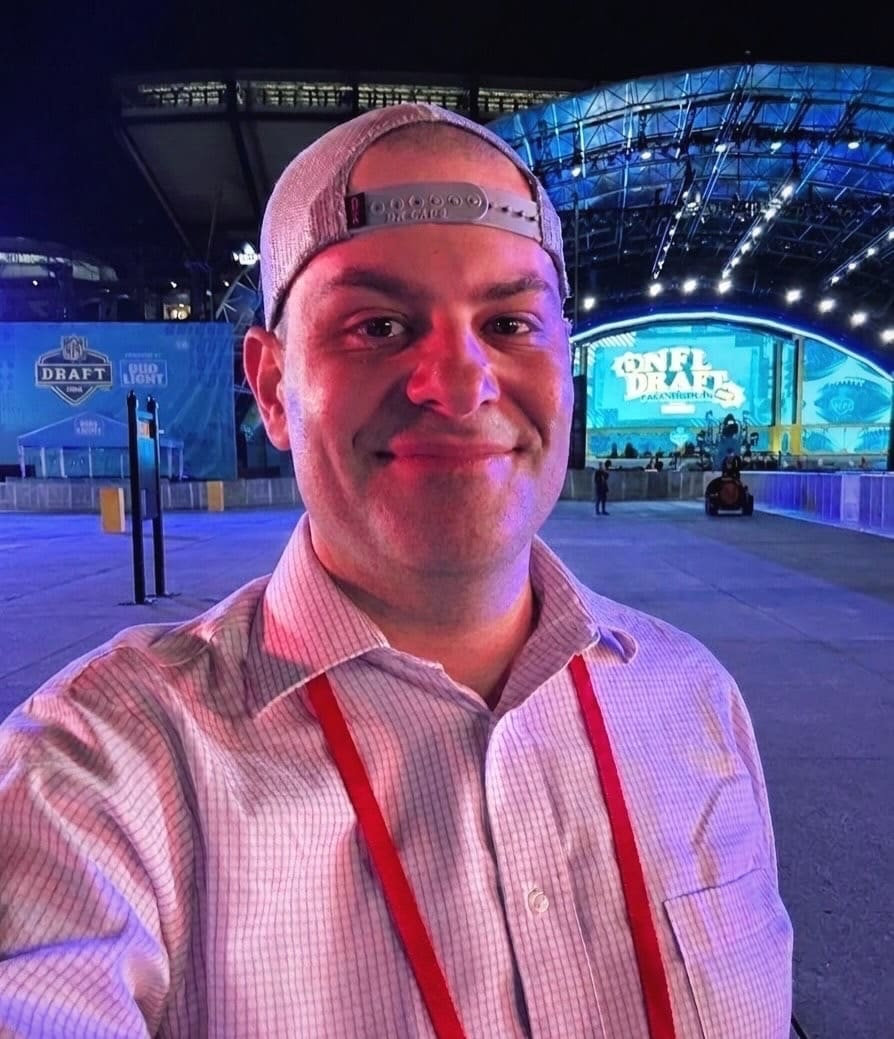 Mike Asti at NFL Draft in Pittsburgh