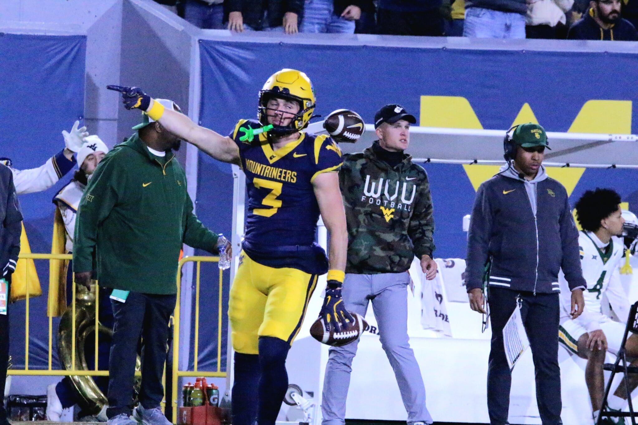 WVU Football WR Hudson Clement