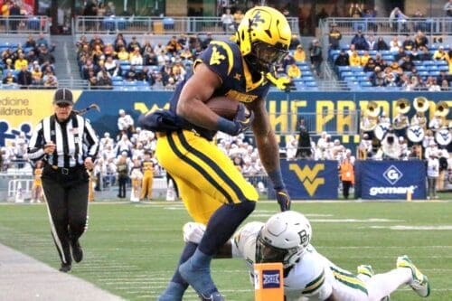 WVU Football CJ Donaldson versus Baylor Bears