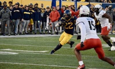 WVU Football Jahiem White against Cincinnati