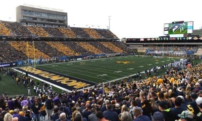 WVU Football stripe the stadium stock