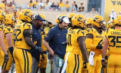 WVU Football Jordan Lesley with defense