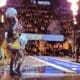 WVU Basketball intro with Javon Small at WVU Coliseum stock