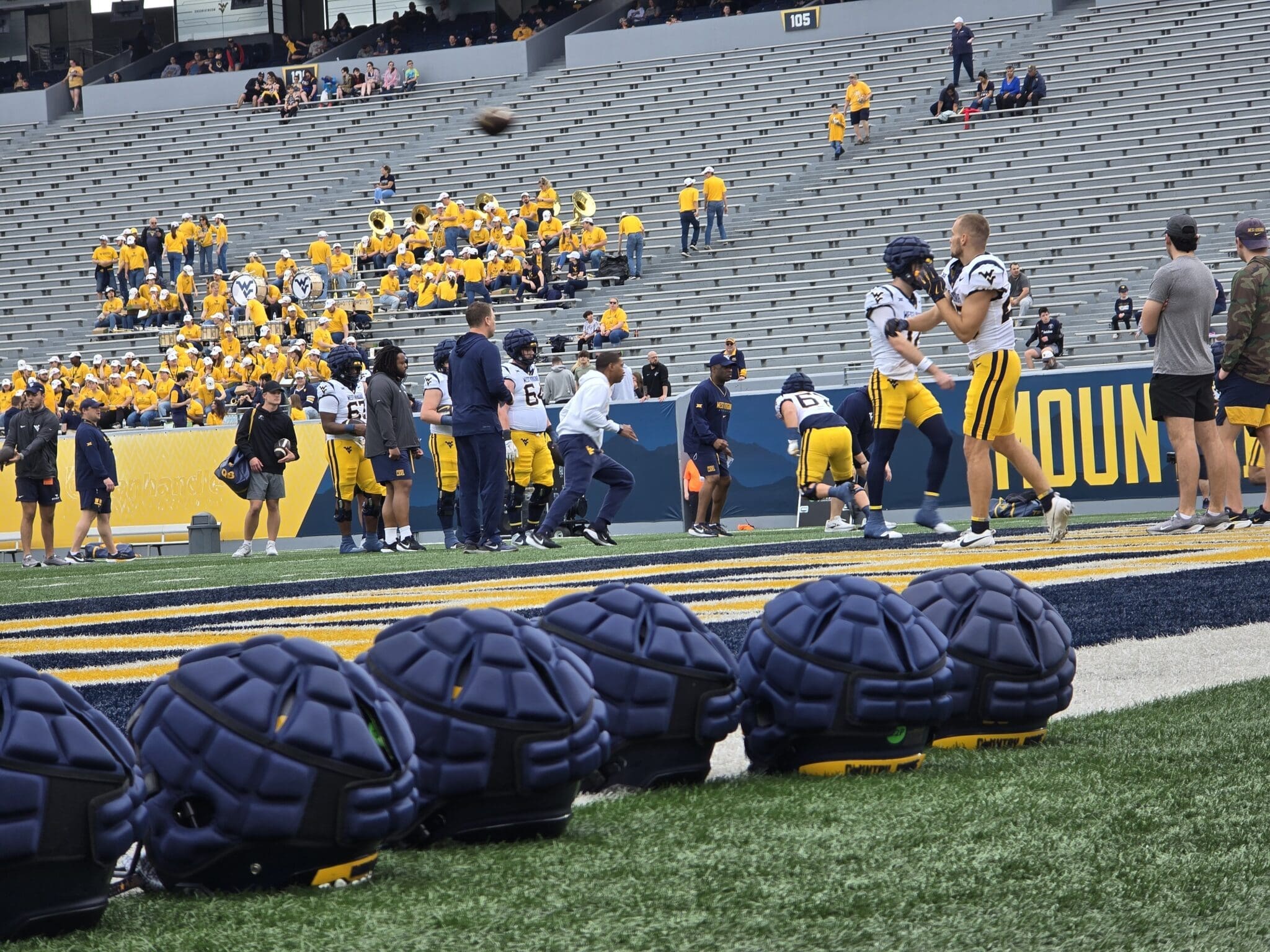 WVU Football Spring Showcase stock