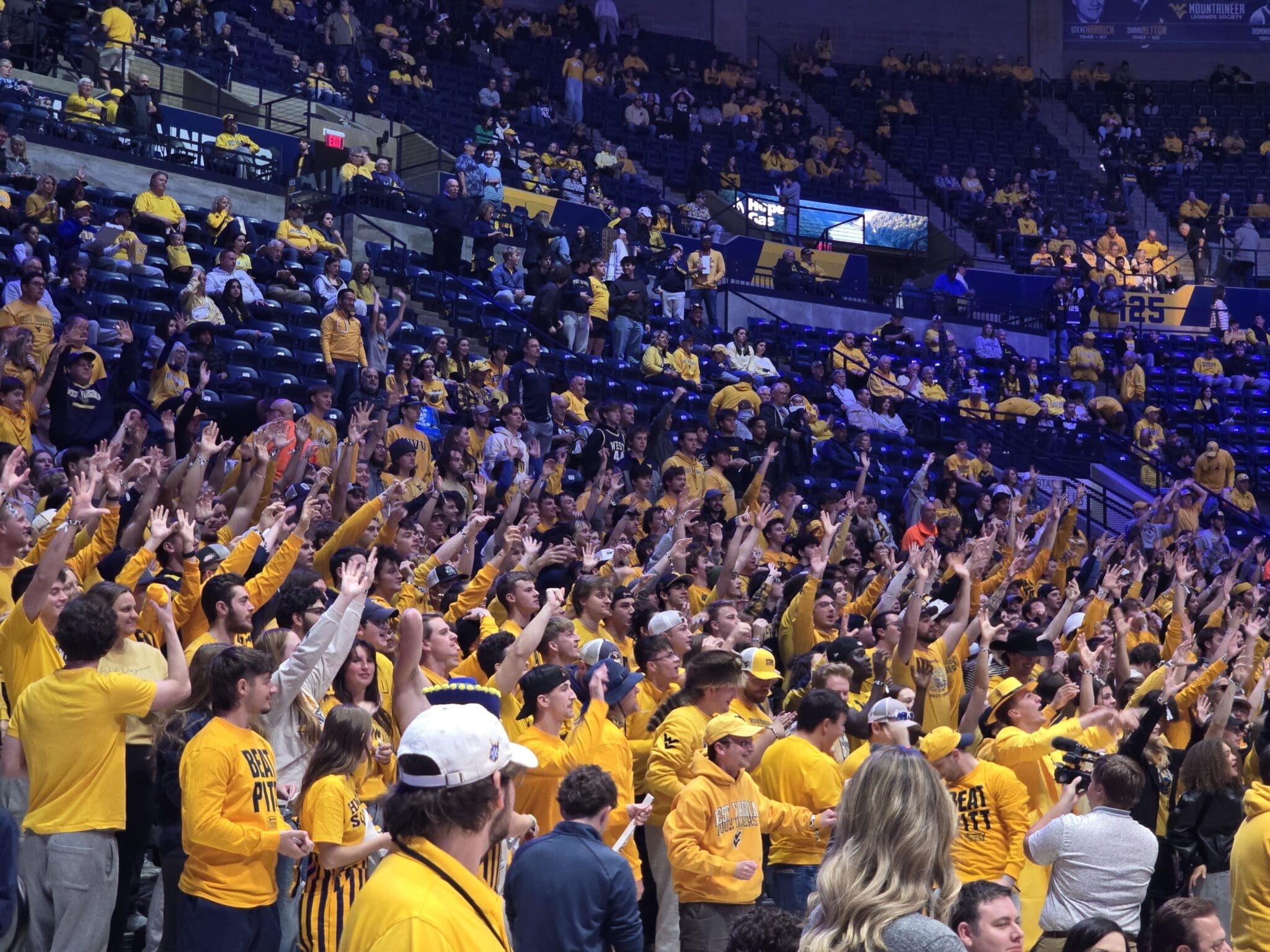 WVU Fans at Backyard Brawl