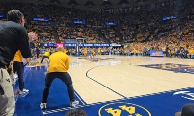 WVU Basketball Hope Coliseum Stock Photo