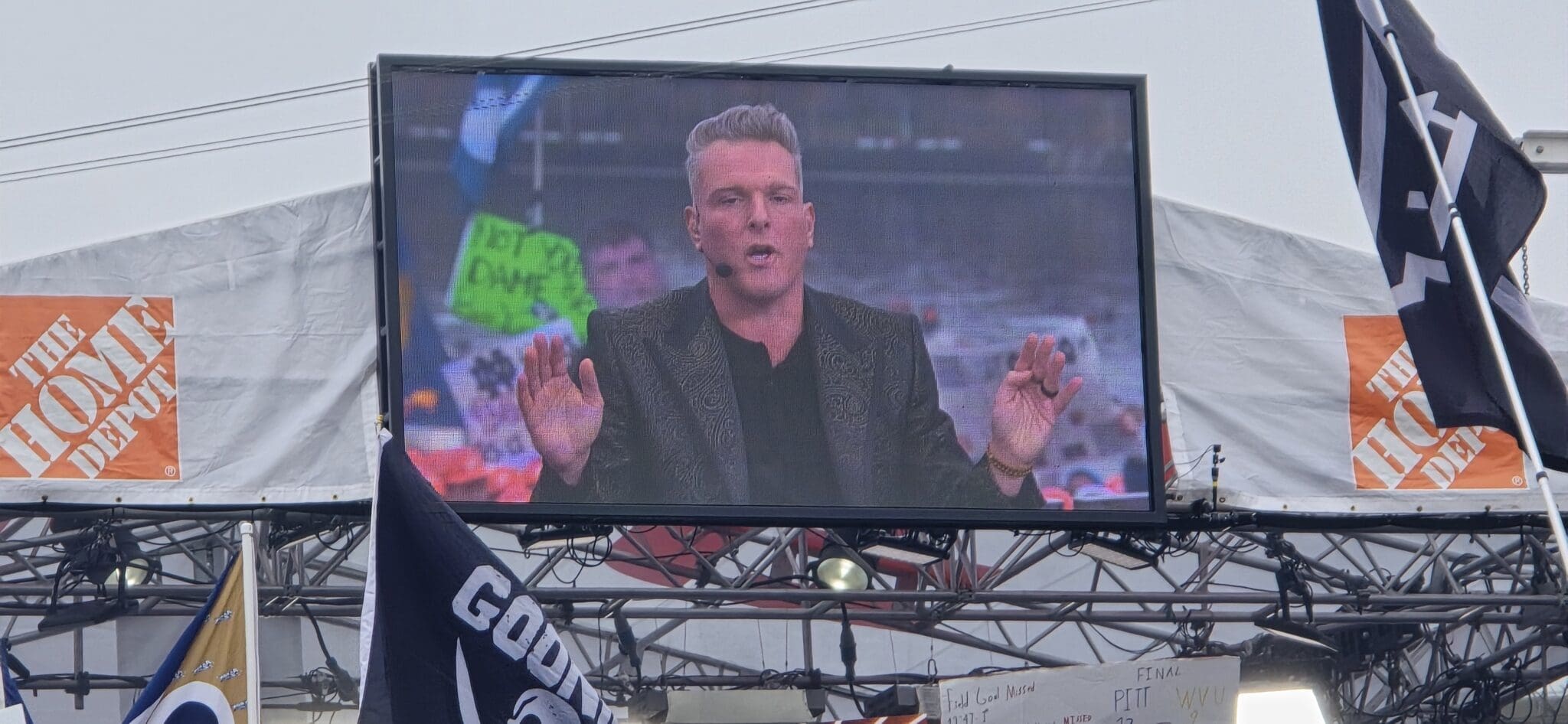 Pat McAfee on GameDay set