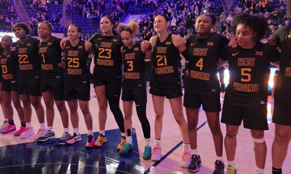 WVU Women's Basketball after win
