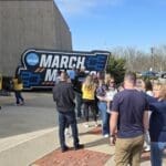 March Madness Hope Coliseum stock photo