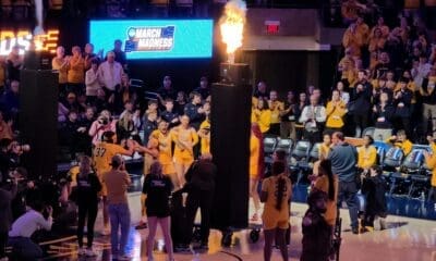 WVU Women's Basketball intro during NCAA Tournament stock