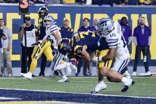 WVU Football WR Hudson Clement scores TD
