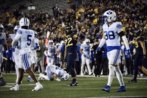 WVU Football RB Jahiem White first down