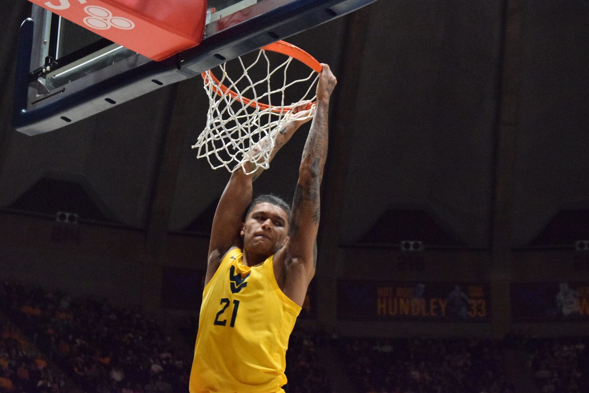 WVU Men's Basketball Rae'Quan Battle BYU