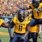 WVU Football TJ Jackson, Garnett Hollis, Jr., and Ty French
