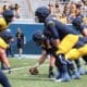 WVU Football Offensive Line at Spring Game