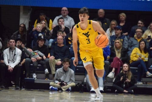 WVU Men's Basketball Kerr Kriisa BYU