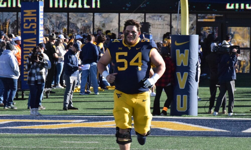 WVU Football Zach Frazier on senior day