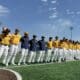 WVU Baseball celebrates after win