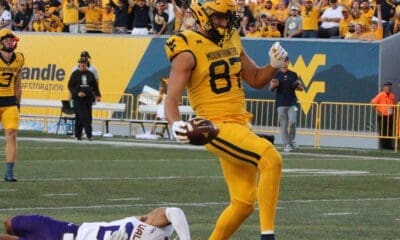 WVU Football TE Kole Taylor TD against Albany