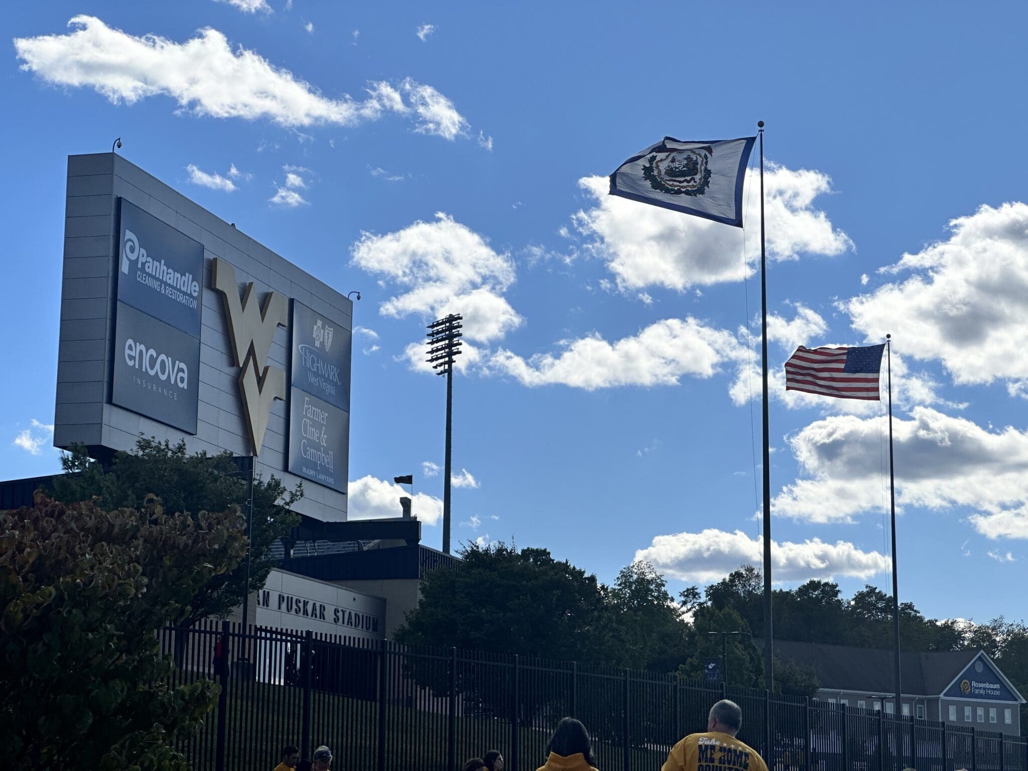 WVU Football stadium Milan Puskar Stadium Stock Photo
