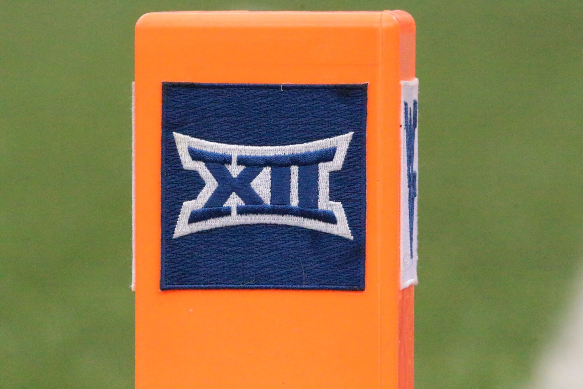 BIG 12 goal post Stock Photo