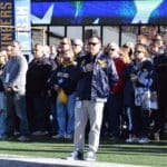 WVU AD Wren Baker at Milan Puskar Stadium