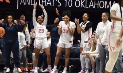 WVU Women's Basketball cheering