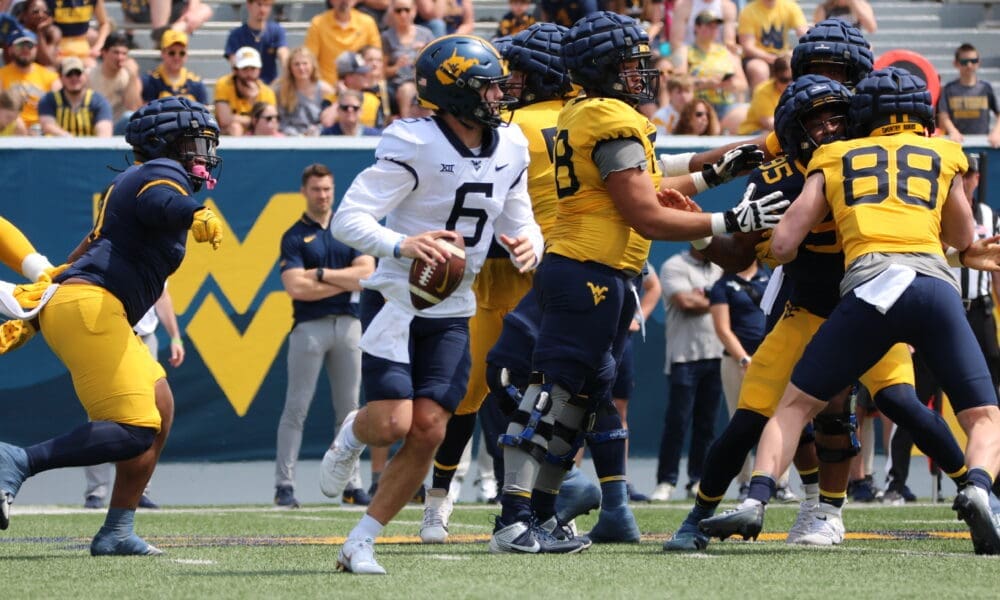 WVU Football QB Garrett Greene at spring game