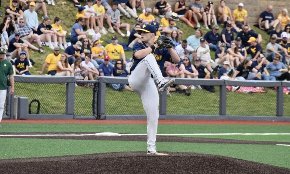 WVU Baseball pitcher Derek Clark