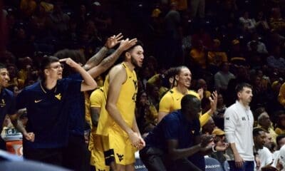 West Virginia Basketball bench