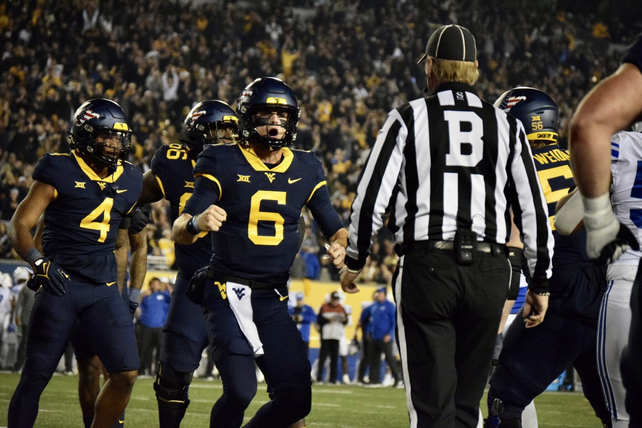 WVU Football Garrett Greene and CJ Donaldson
