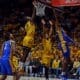 WVU Basketball Bren Lorient block against Pitt