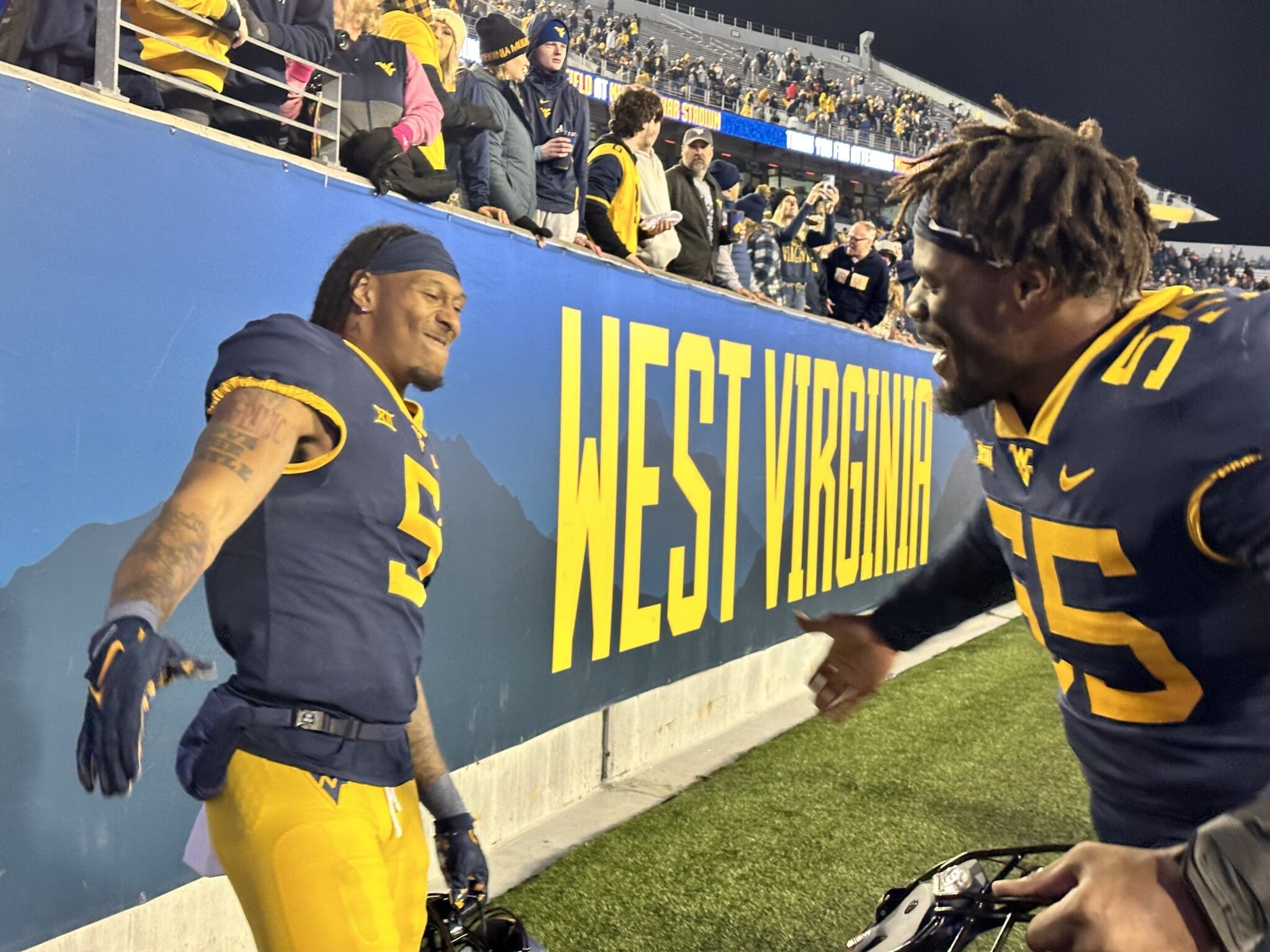 WVU Football Devin Carter and Davoan Hawkins