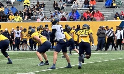 WVU Football QB Garrett Greene in 2023 Gold-Blue Game