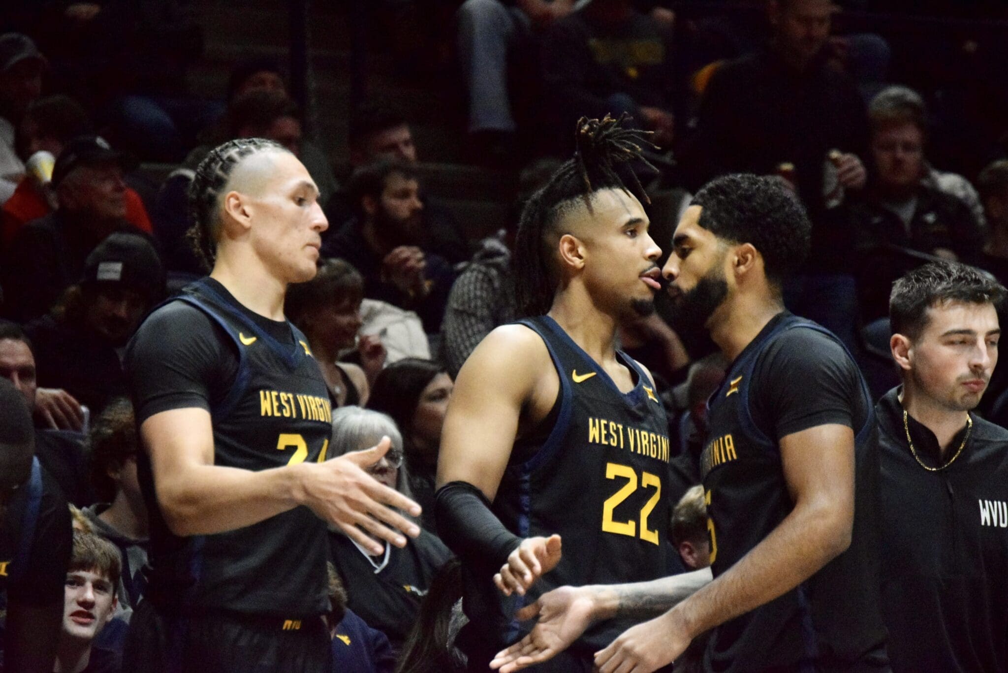 West Virginia Basketball Bench