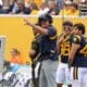 WVU Foootball Head Coach Neal Brown angry at refs