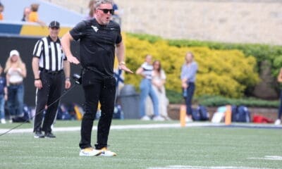 Pat McAfee at Gold-Blue spring game Gatorade bath