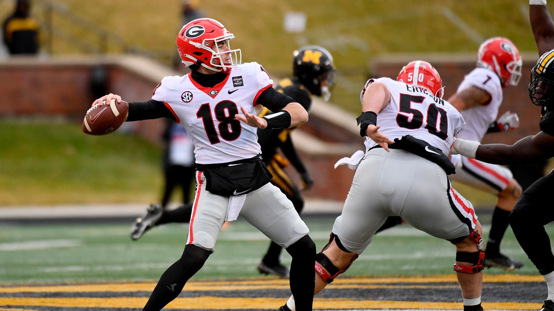 JT Daniels with Georgia