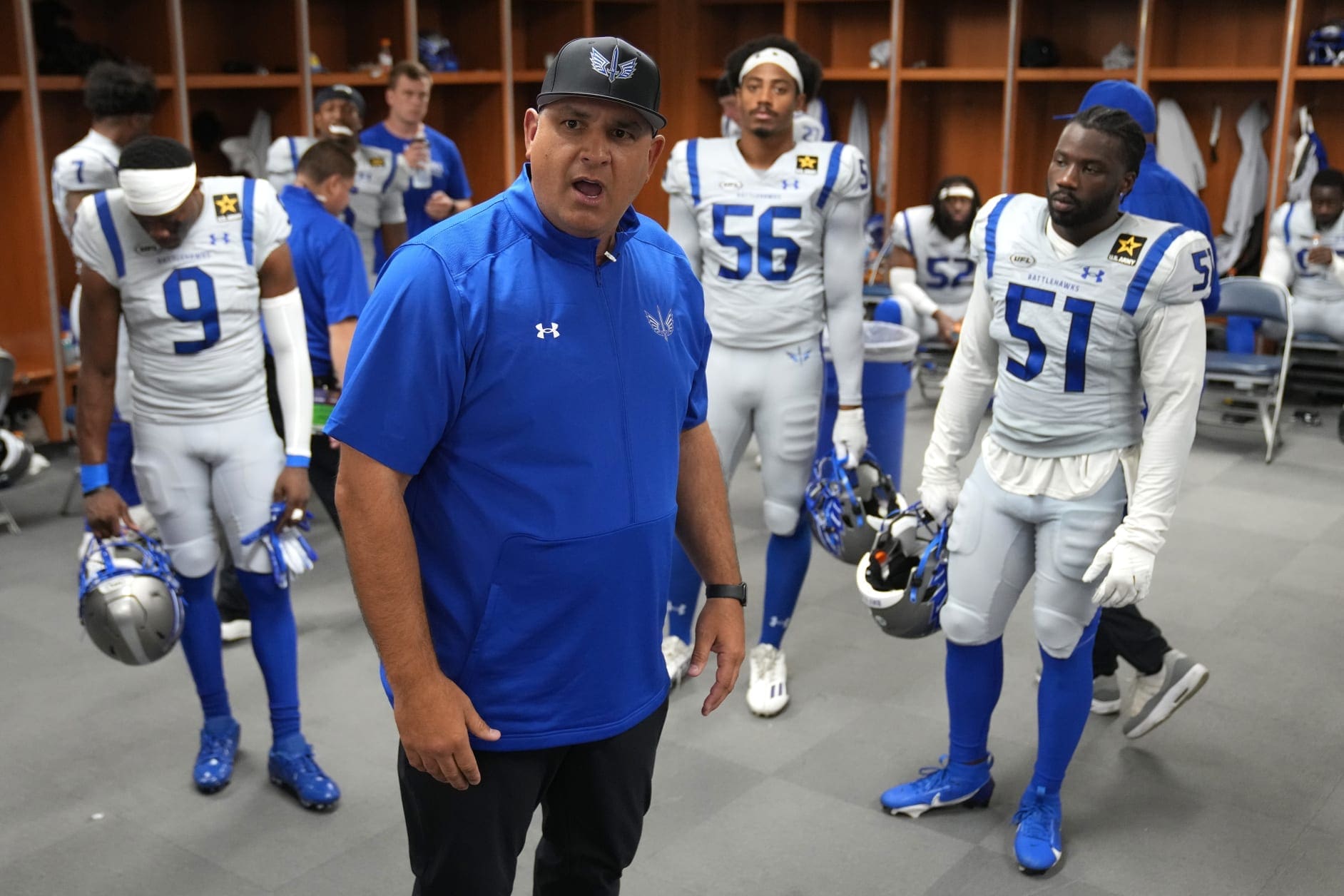 Anthony Becht with Battlehawks