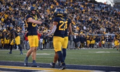 WVU Football Jahiem White and Hudson Clement
