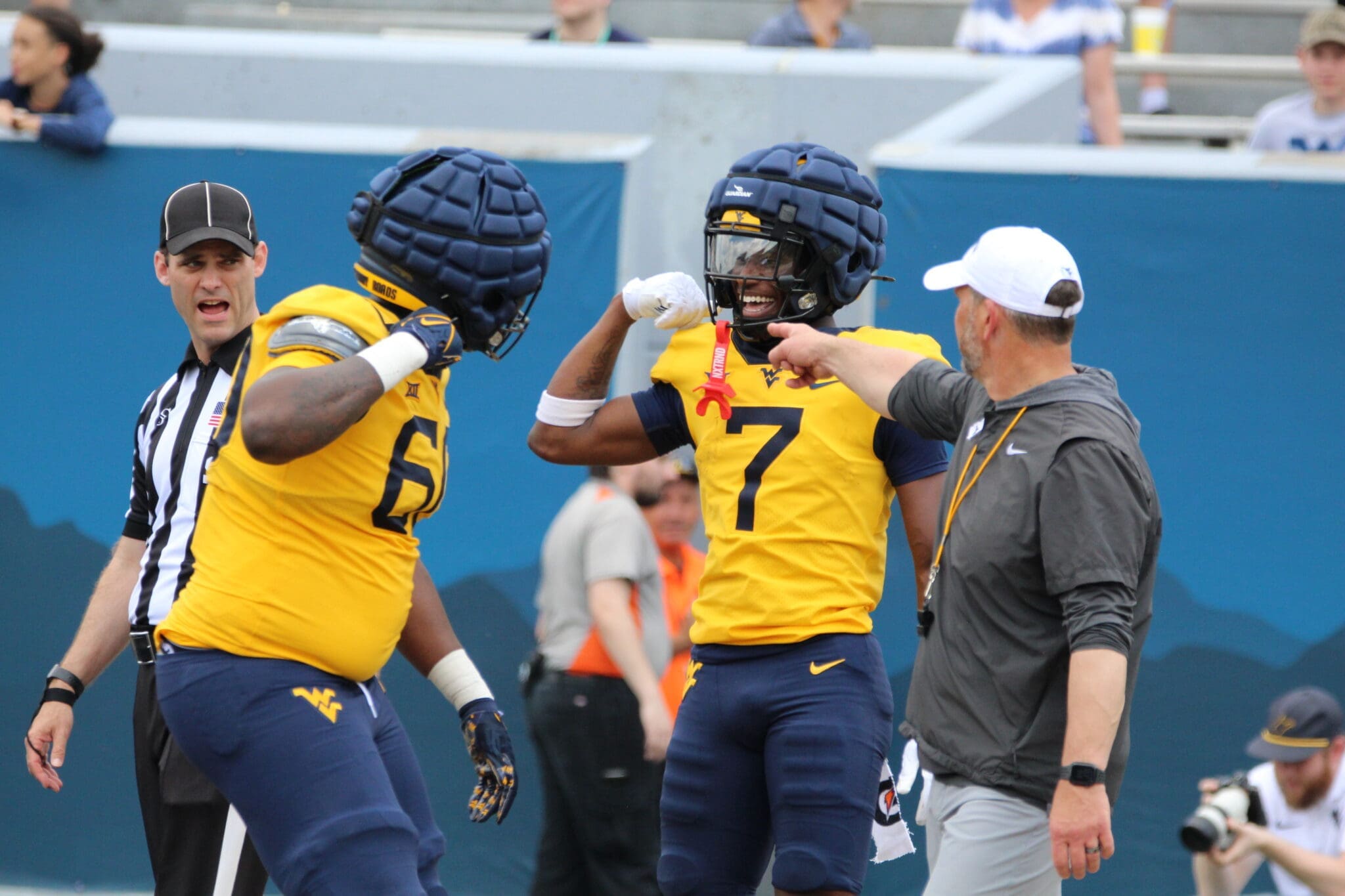Traylon Ray at WVU Football Gold-Blue spring game