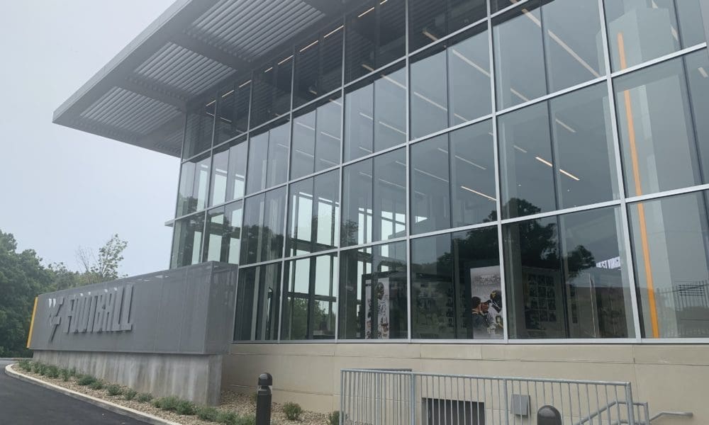 WVU football facility stock
