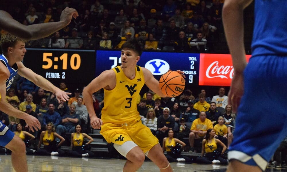 WVU Men's Basketball Kerr Kriisa BYU