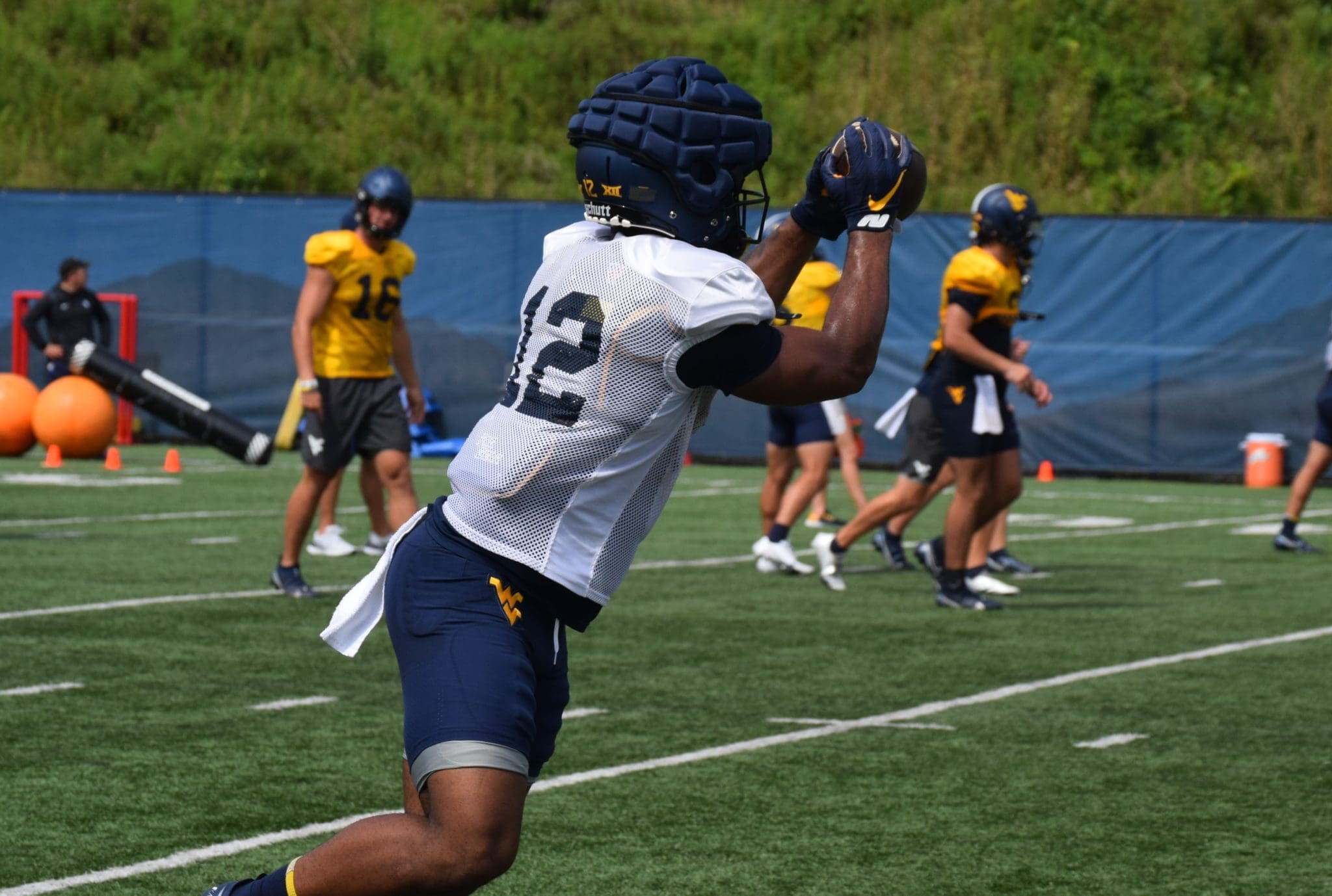 CJ Donaldson at practice