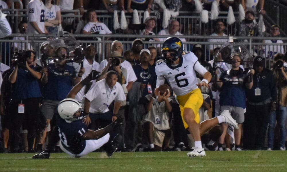 WVU Football QB Garrett Greene running at Penn State
