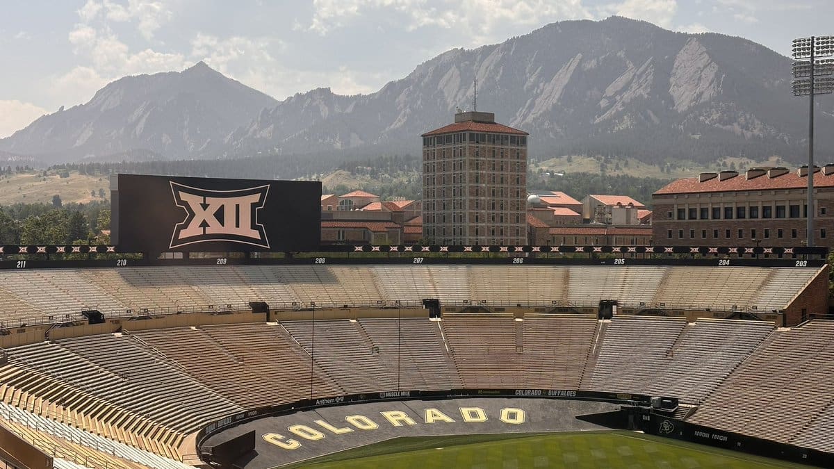 Colorado Stadium with Big 12 logo