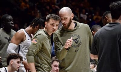 WVU Basketball Coaches Jordan McCabe and Alex Ruoff